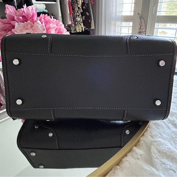 Coach Black Leather Millie Satchel NWT - Picture 11 of 16